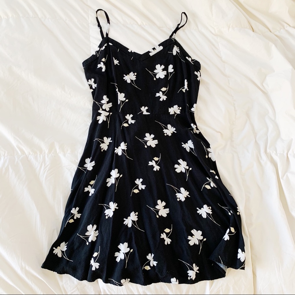 Black floral dress!
